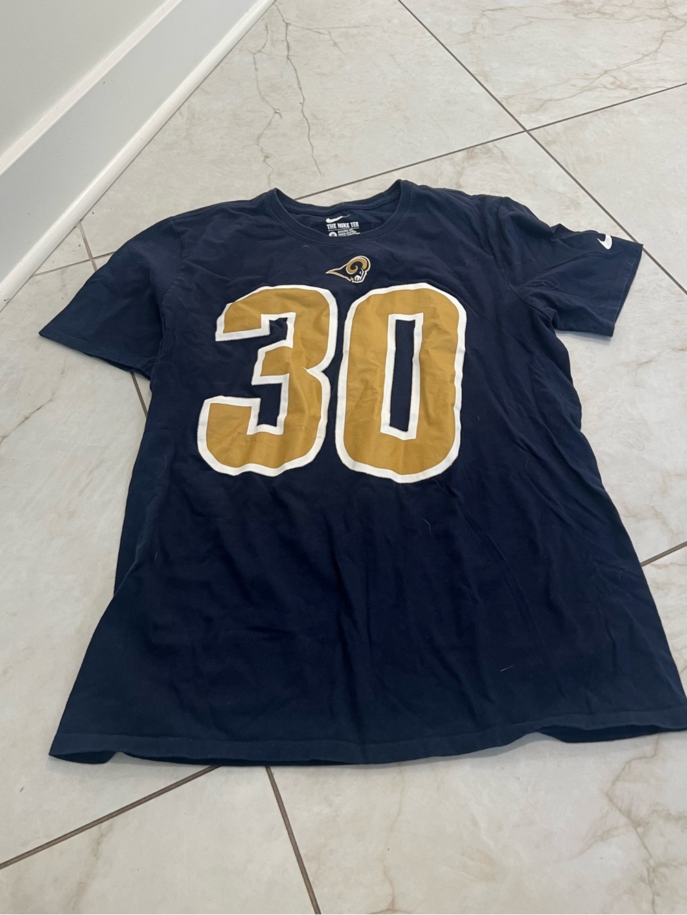 Nike LA RAMS Tod Gurley II #30 T-Shirt Size Medium
